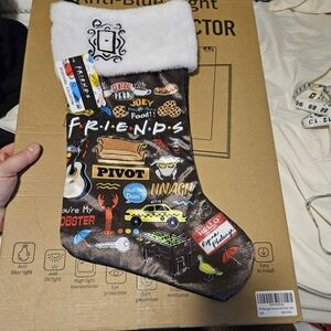 FRIENDS tv show Christmas Stocking NWT